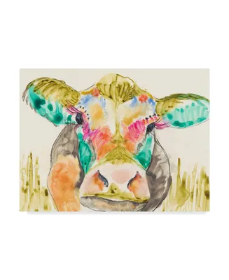 Jennifer Goldberger Hifi Cow I Canvas Art