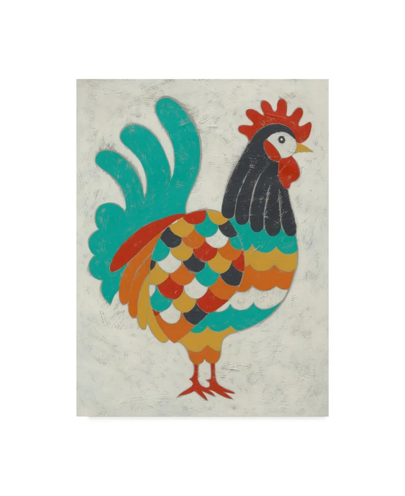 Chariklia Zarris Country Chickens I Canvas Art - 15" x 20"