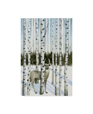 Grace Popp Deer in Snowfall I Canvas Art