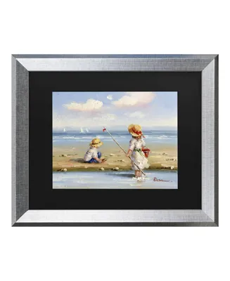 Masters Fine Art at the Beach Iii Matted Framed Art