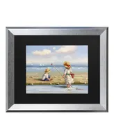 Masters Fine Art at the Beach Iii Matted Framed Art - 20" x 25"