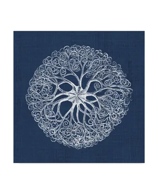 Vision Studio Sea Anemone on Indigo Ii Canvas Art - 15" x 20"