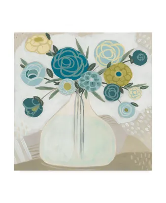 June Erica Vess Blue Bohemian Bouquet Ii Canvas Art