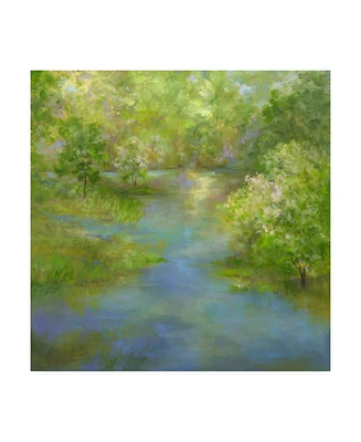 Sheila Finch Spring Lake Reflections Canvas Art