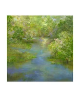 Sheila Finch Spring Lake Reflections Canvas Art