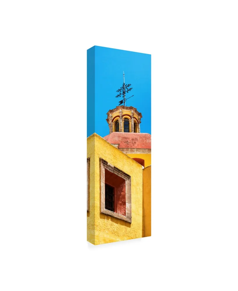 Philippe Hugonnard Viva Mexico 2 Yellow Church Facade Canvas Art