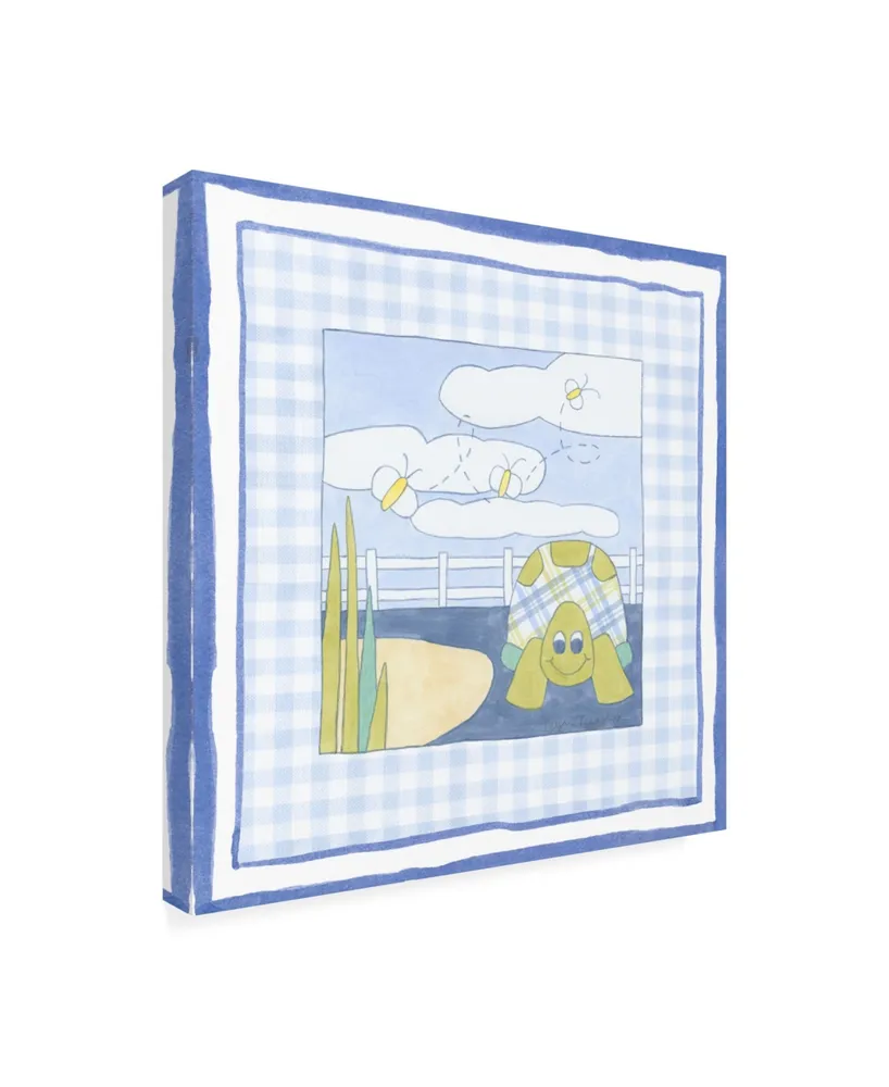 Megan Meagher Turtle with Plaid Ii Childrens Art Canvas Art