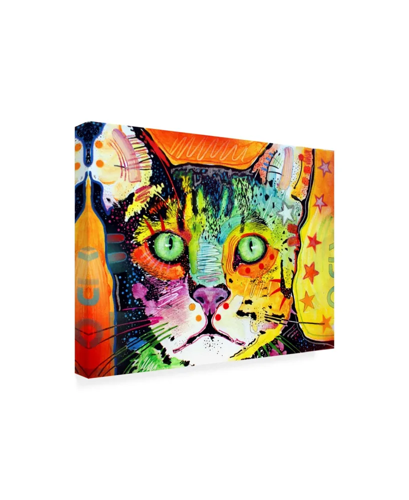 Dean Russo Straight Cat Canvas Art - 15.5" x 21"