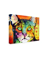 Dean Russo Straight Cat Canvas Art - 15.5" x 21"
