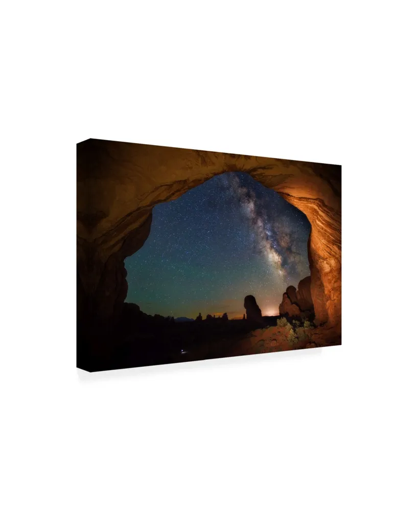 Darren White Photography Double Arch Milky Way Views Canvas Art