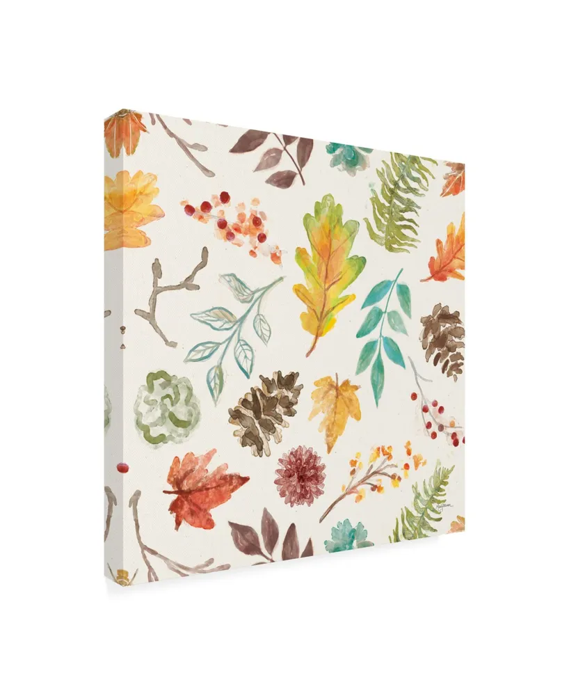 Mary Urban Autumn Friends Pattern Iia Canvas Art - 15.5" x 21"