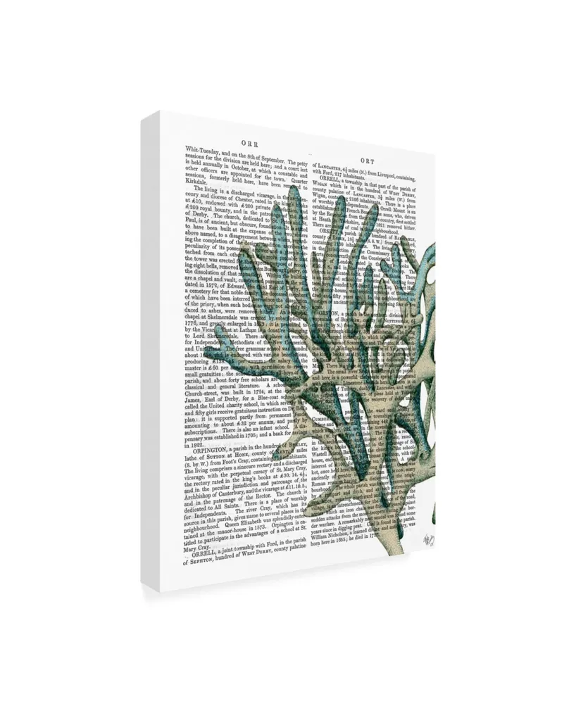 Fab Funky Blue Corals and Sea Urchins Iii Canvas Art