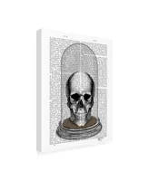 Fab Funky Skull in Bell Jar Canvas Art
