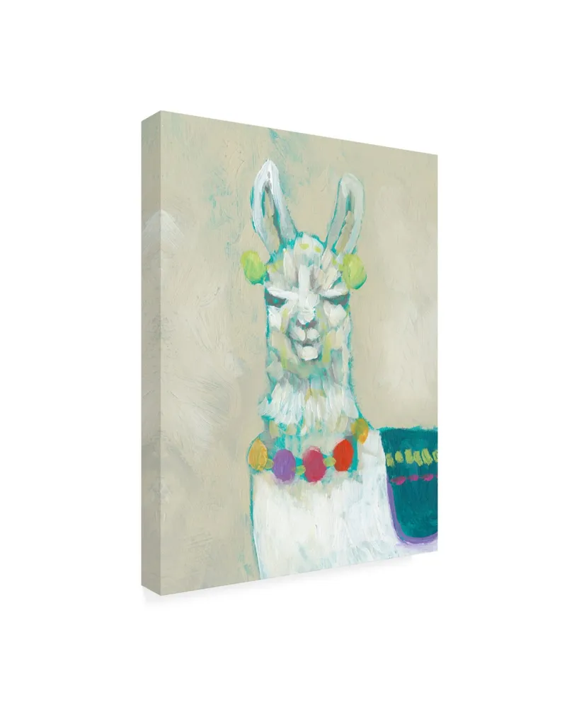 Jennifer Goldberger Llama Fun Ii Canvas Art