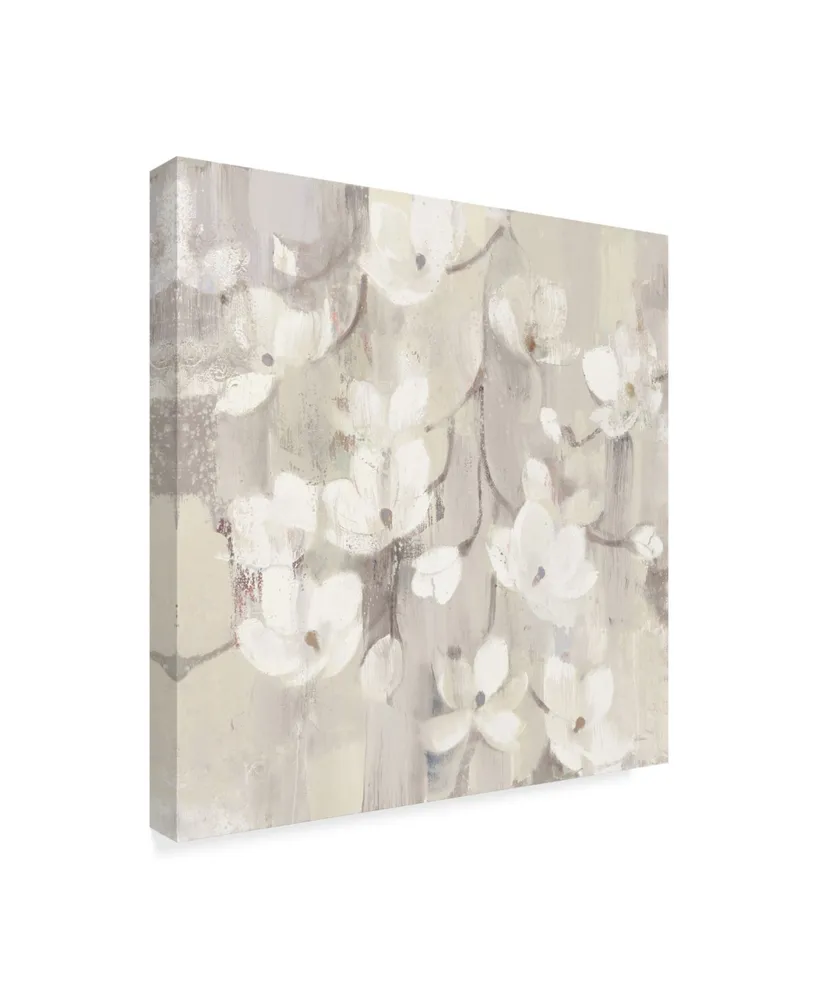 Albena Hristova Magnolias in Spring Ii Neutral Canvas Art - 15" x 20"