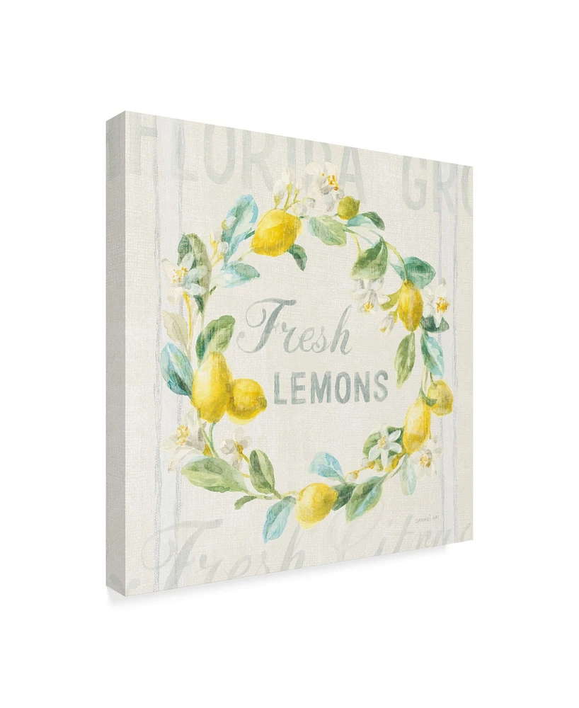 Danhui Nai Floursack Lemon V Canvas Art - 15" x 20"