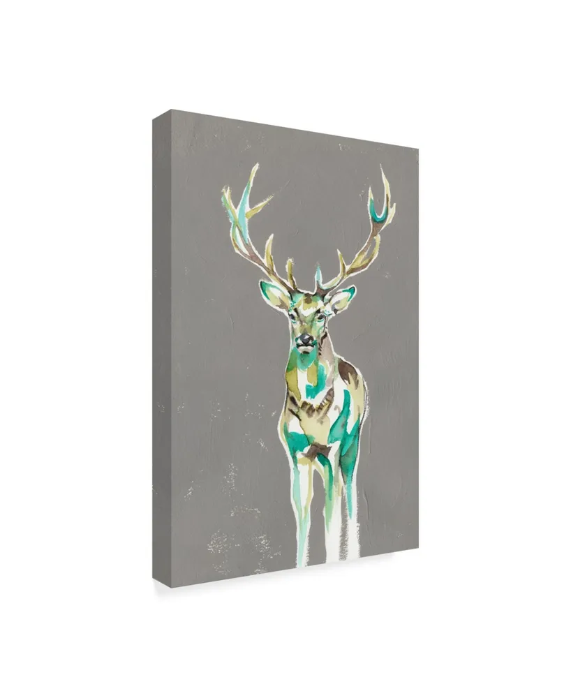Jennifer Goldberger Solitary Deer Ii Canvas Art
