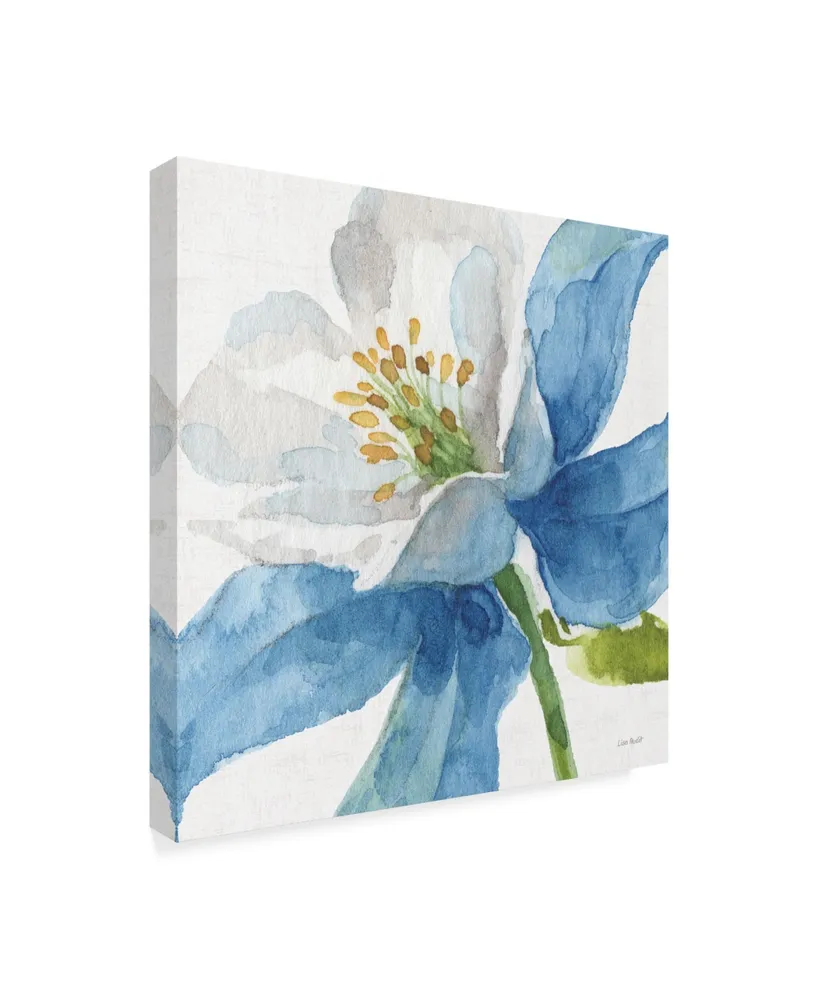 Lisa Audit Blue and Green Garden Vi Canvas Art - 15" x 20"