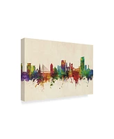 Michael Tompsett Swansea Wales Skyline Canvas Art - 20" x 25"