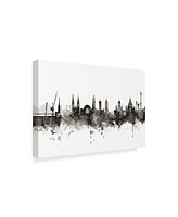 Michael Tompsett Helsinki Finland Skyline Black White Canvas Art - 20" x 25"