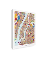 Michael Tompsett New York City Street Map Ii Canvas Art - 20" x 25"