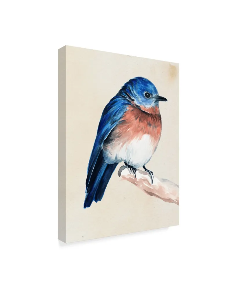 Jennifer Paxton Parker Little Bird on Branch I Canvas Art - 15" x 20"