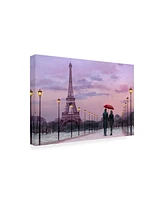 Chris Consani Red Paris Umbrella Canvas Art