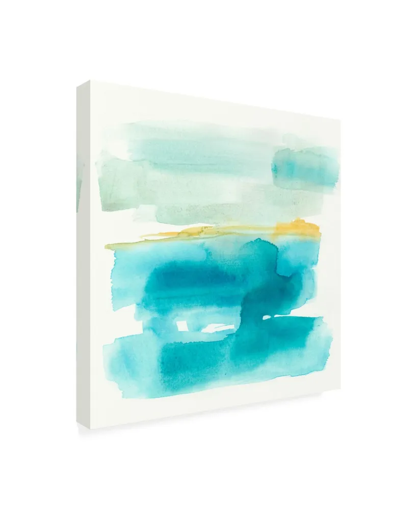 Jennifer Goldberger Liquid Horizon I Canvas Art