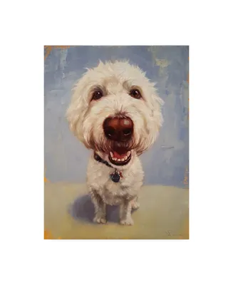 Lucia Hefferna Molly White Dog Canvas Art
