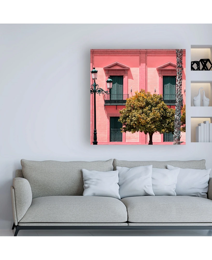 Philippe Hugonnard Made in Spain 3 Spanish Pink Architecture Canvas Art