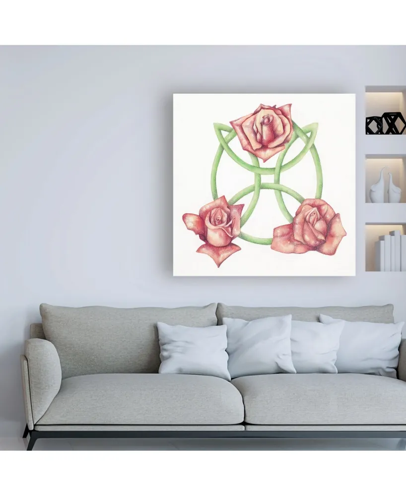 Deborah Kopka Tri Rose Canvas Art