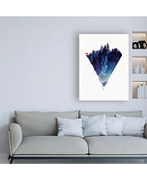 Robert Farka Near to the Edge Blue Canvas Art - 36.5" x 48"