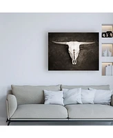 Brooke T. Ryan Sepia Cattle Skull Canvas Art - 27" x 33.5"