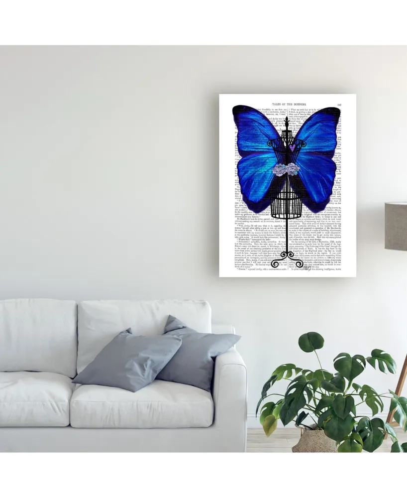 Fab Funky Mannequin, Butterfly Canvas Art