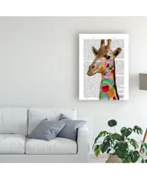 Fab Funky Multicolored Giraffe Canvas Art