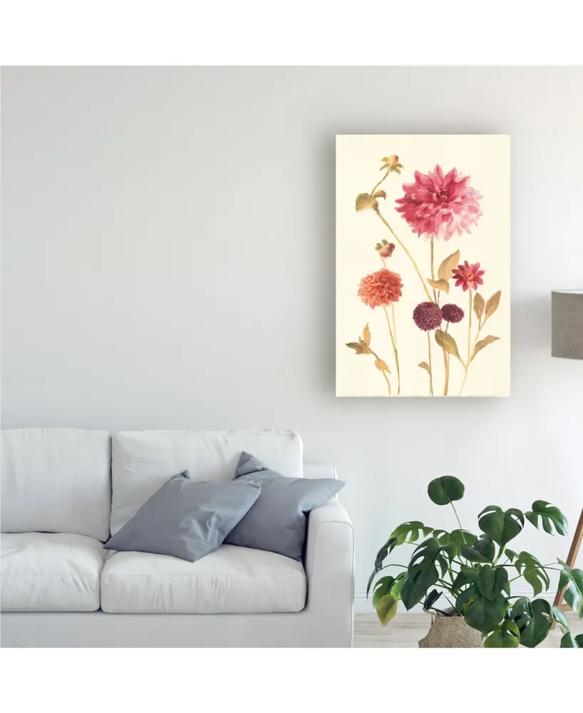 Danhui Nai Watercolor Flowers V Canvas Art