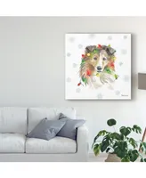 Beth Grove Holiday Paws Ix Canvas Art - 15" x 20"