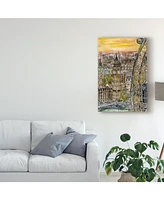 Melissa Wang City Scene Iv Canvas Art - 37" x 49"