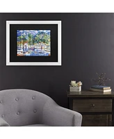 Masters Fine Art Lahaina Marina Matted Framed Art - 20" x 25"