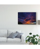 Pixie Pics Red Clouds Under Hills I Canvas Art - 37" x 49"