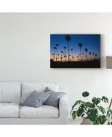 American School Palm Trees Ventura Canvas Art - 37" x 49"