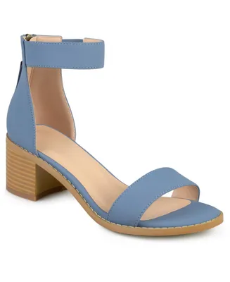 Journee Collection Women's Percy Block Heel Sandals