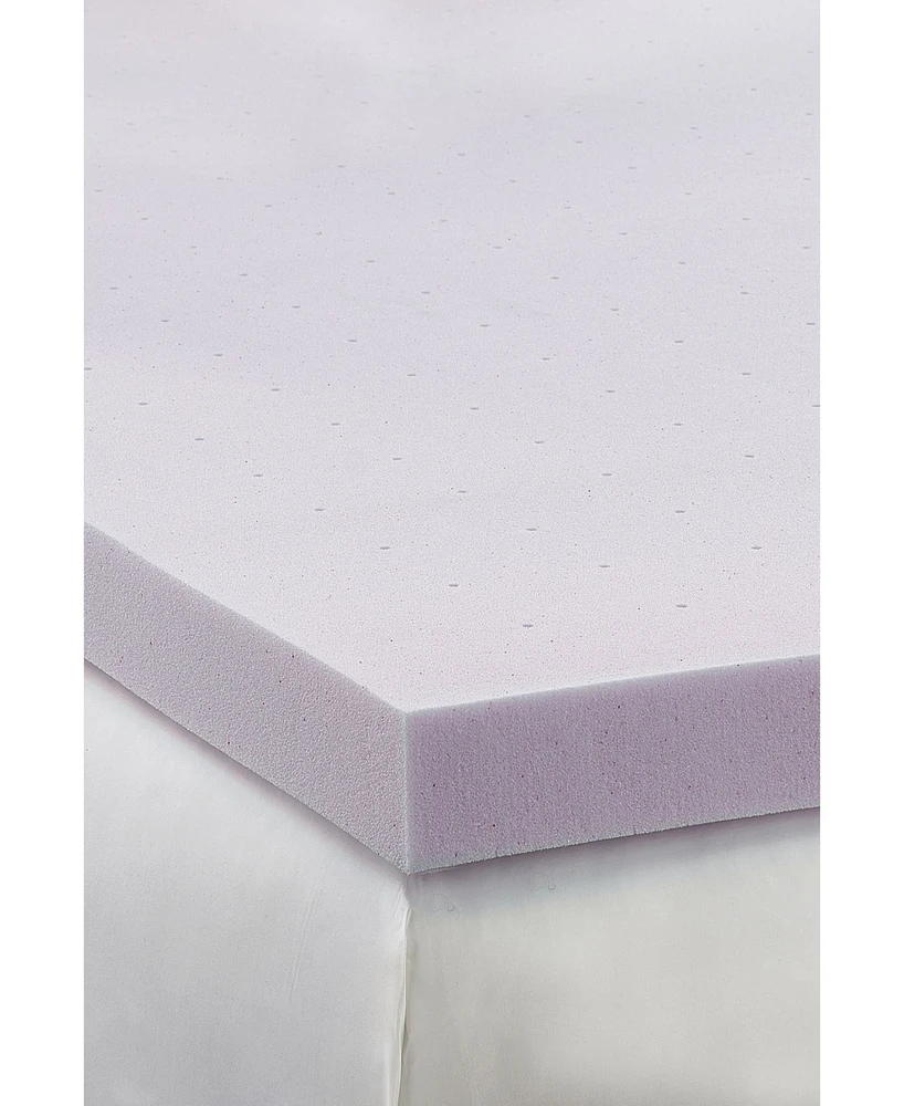 Rio Home Fashions Loftworks 2" Lavender Infused Deep Sleep Therapy Extra Soft Mattress Foam Topper