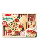 Melissa and Doug Pizza Party Play Food Set