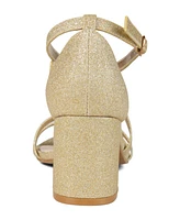 Journee Collection Women's Bella Strappy Block Heel Dress Sandals