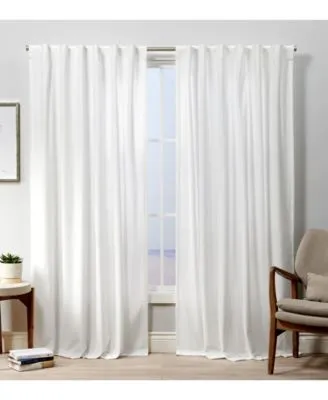 Exclusive Home Velvet Heavyweight Hidden Tab Top Curtain Panel Pair