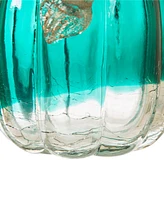 Glitzhome Crackle Glass Pumpkin