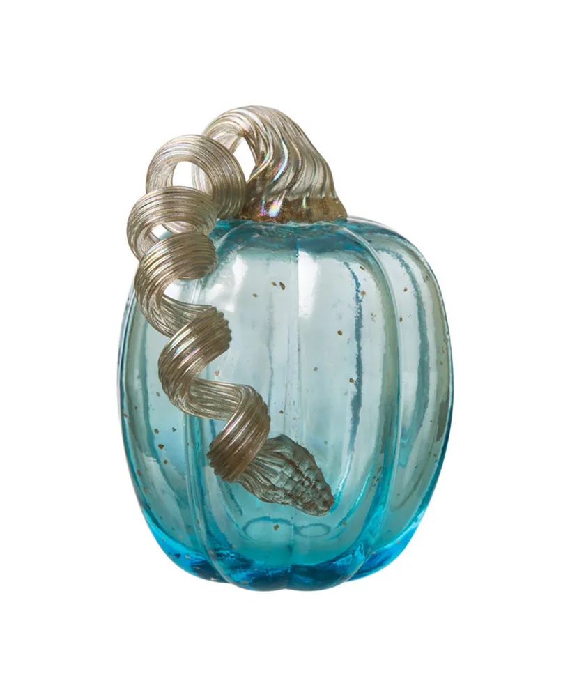 Glitzhome Glass Pumpkin