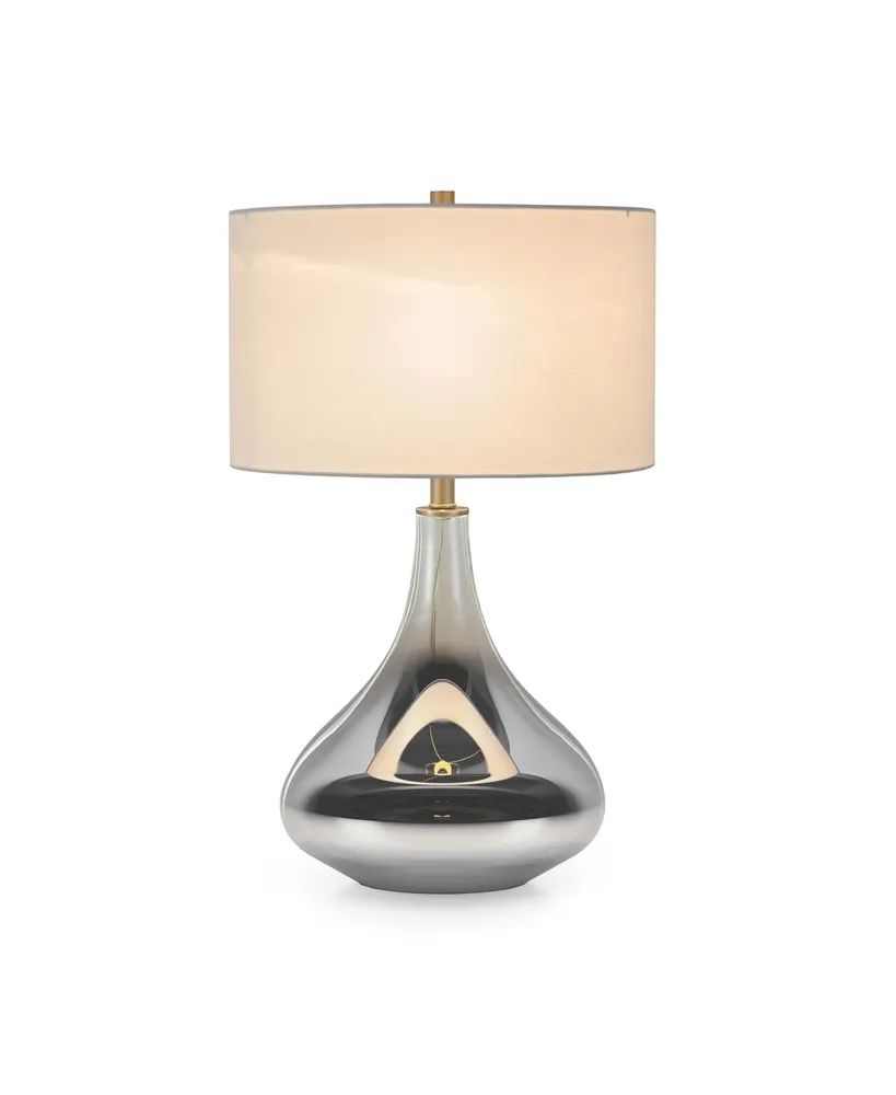 Hudson & Canal Mirabella Table Lamp In Smoked Chrome Ombre