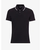 A|X Armani Exchange Men's Contrast Tipped Polo Shirt